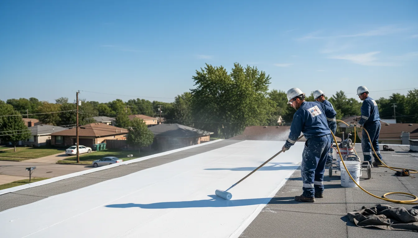 Commercial roof coating in Johnson City, NY near me